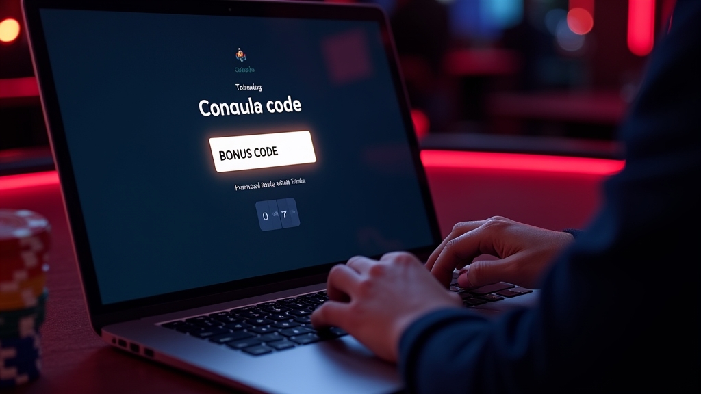 Bonuscode invoeren in een casino-registratiescherm